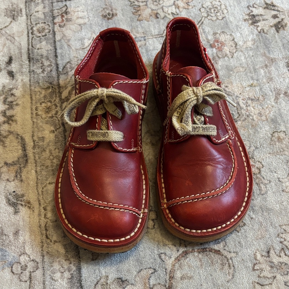 Duckfeet Fyn Red Leather Shoes - Picture 3 of 11